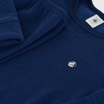 男童藏青色Logo睡衣套装