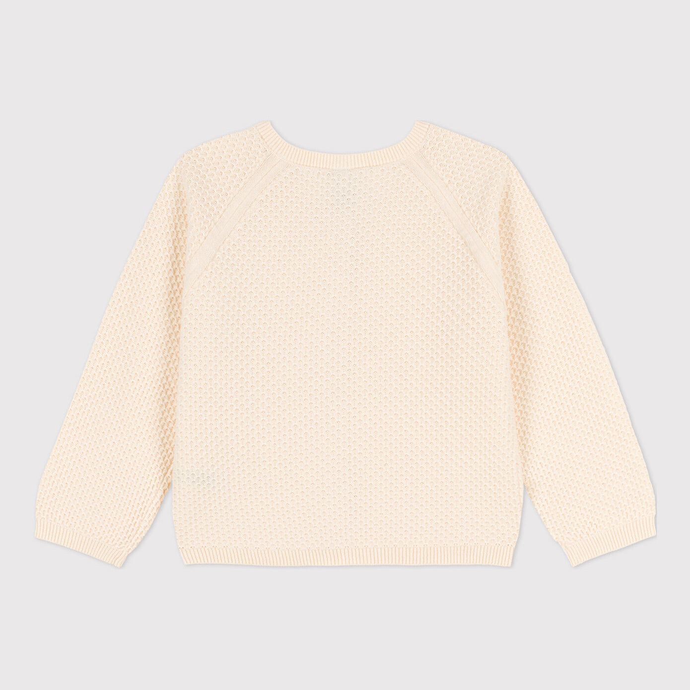 女童白色棉开衫