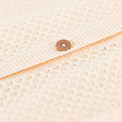 女童白色棉开衫