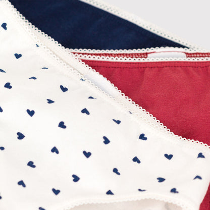 女童彩色棉内裤套装(3件)