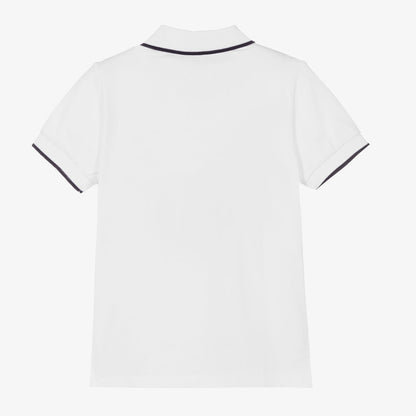 男童白色虎头Polo衫