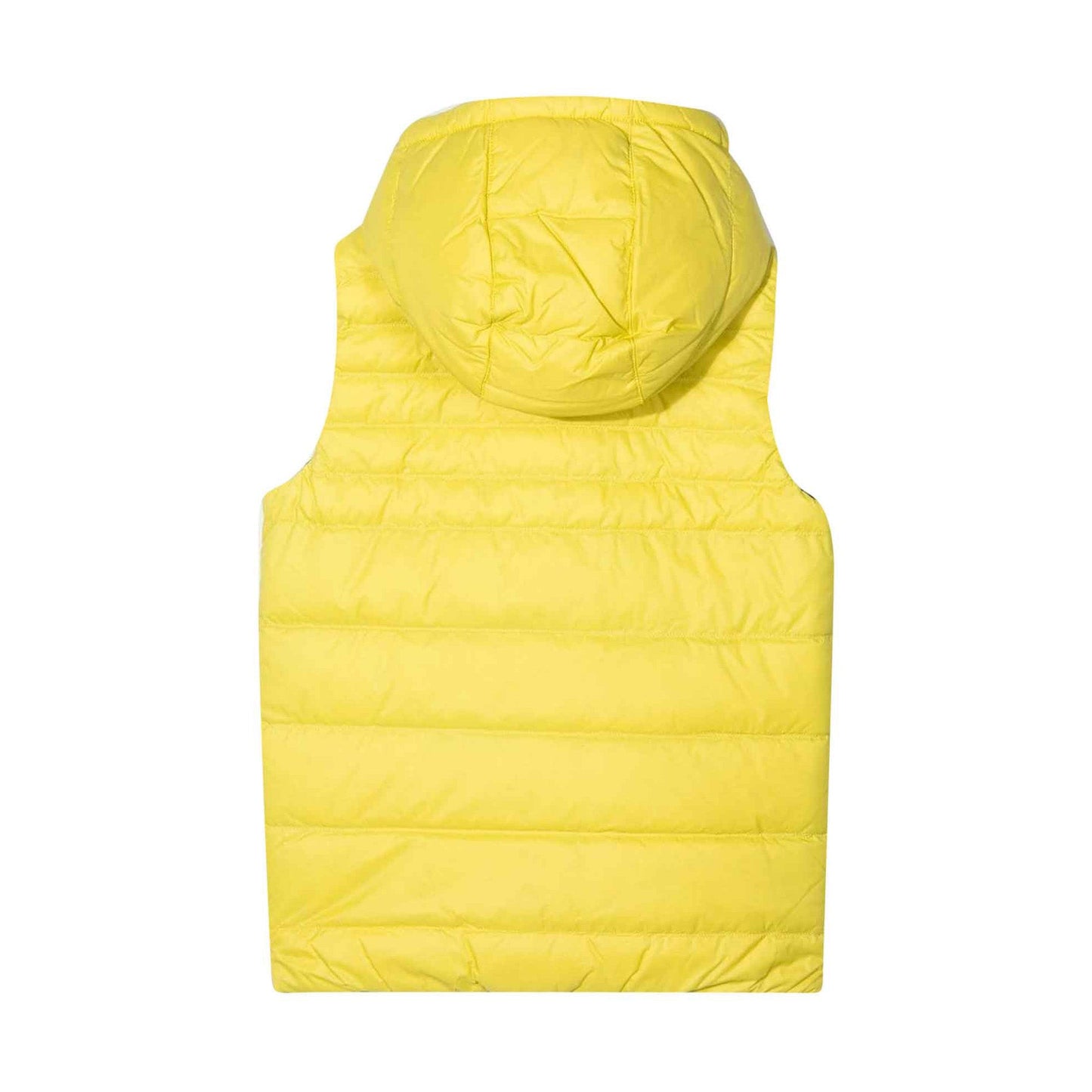 男童黄色双面羽绒马甲