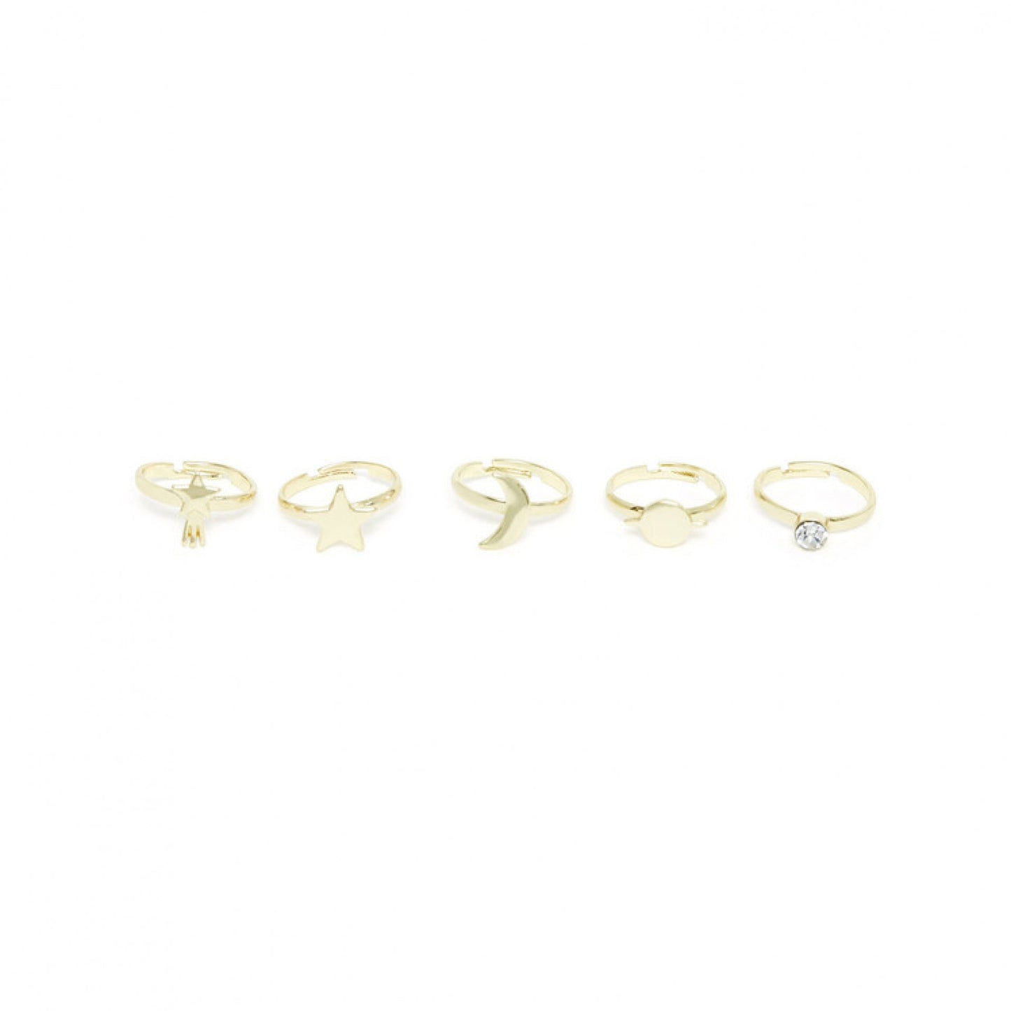 女童香槟色戒指套装(5件)