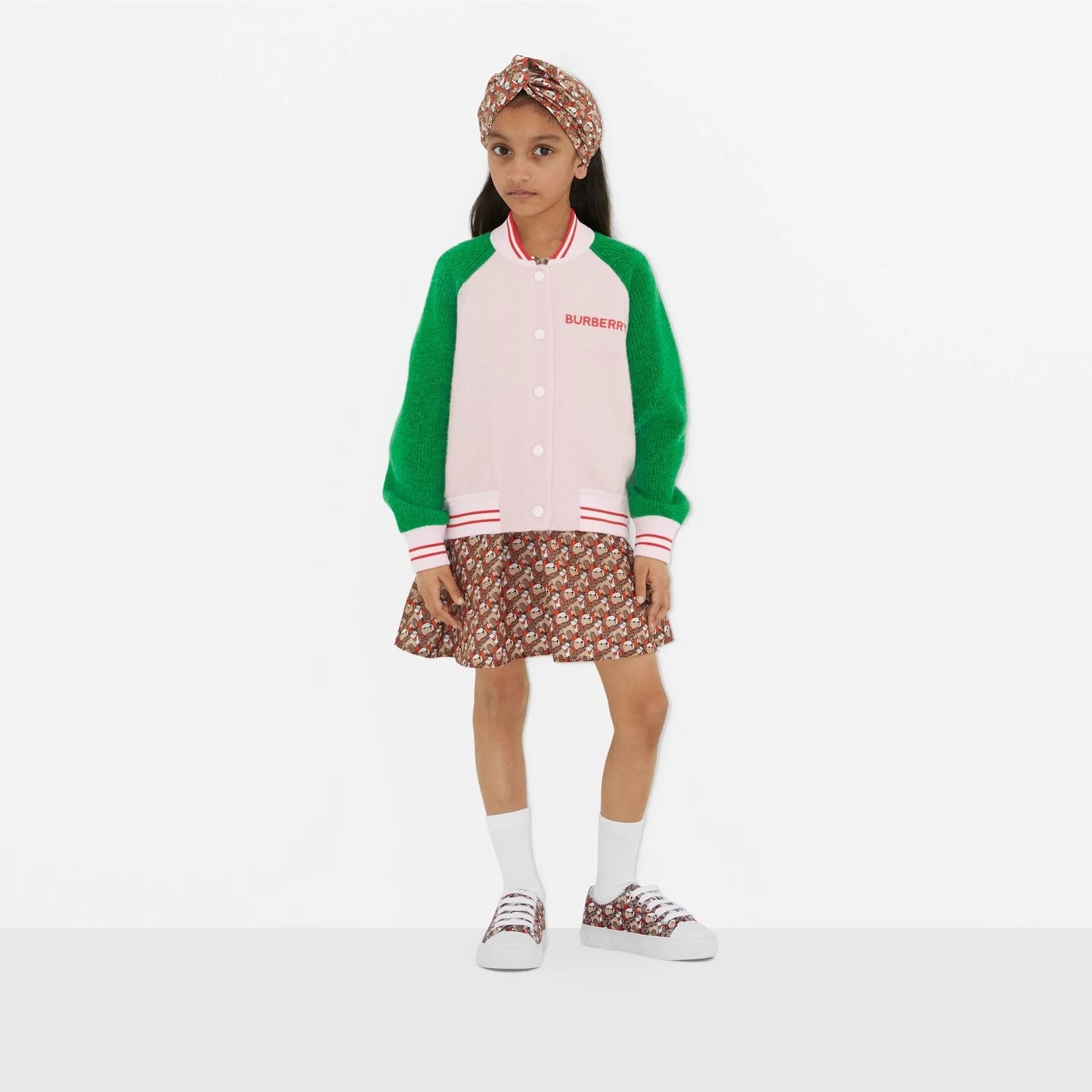 女童粉色羊毛夹克