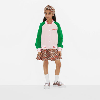 女童粉色羊毛夹克