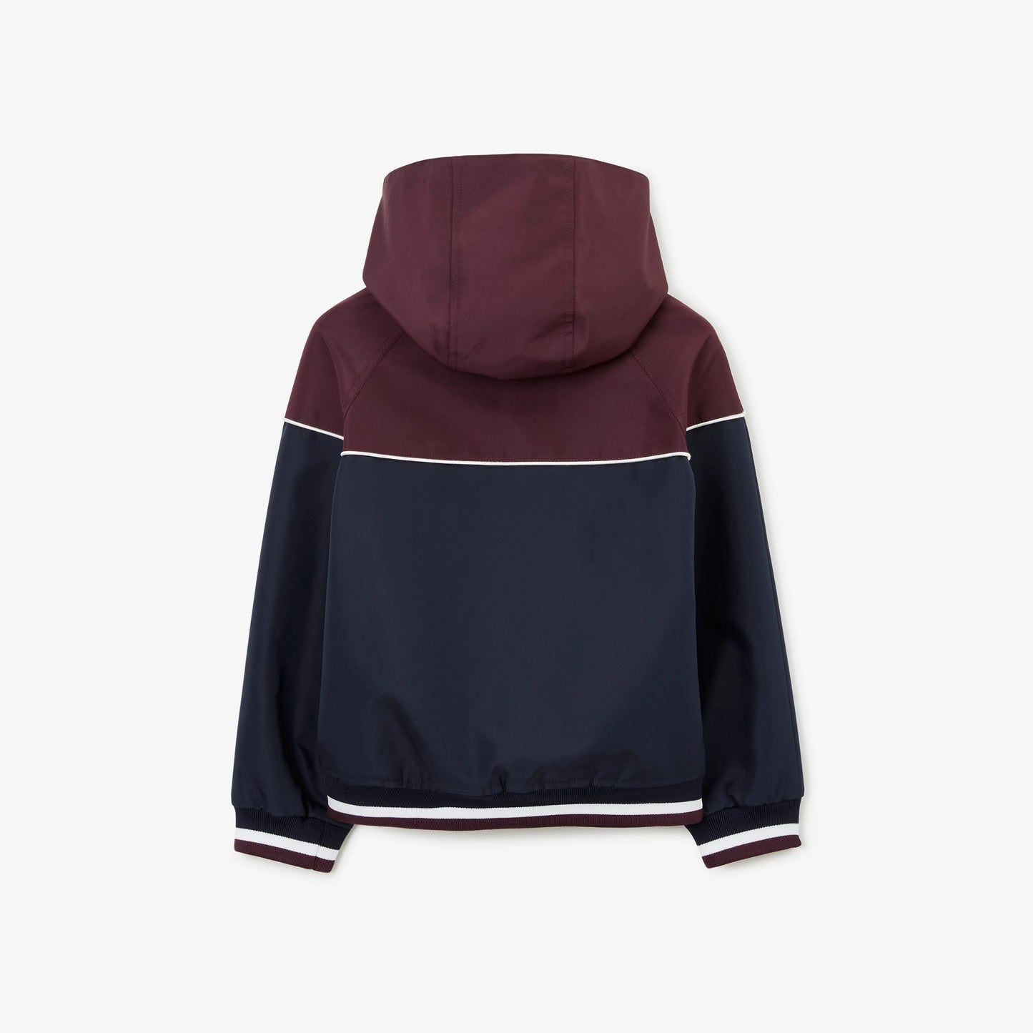 男童深栗色Logo拉链夹克