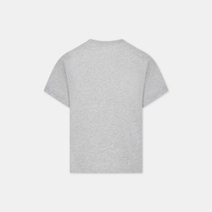 儿童灰色印花棉T恤
