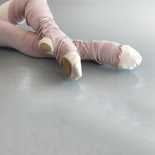 女童深粉色芭蕾舞护腿袜