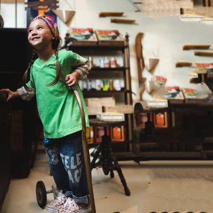 女童彩色格子发带