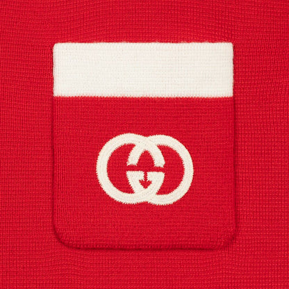 Girls Live Red GG Wool Dress