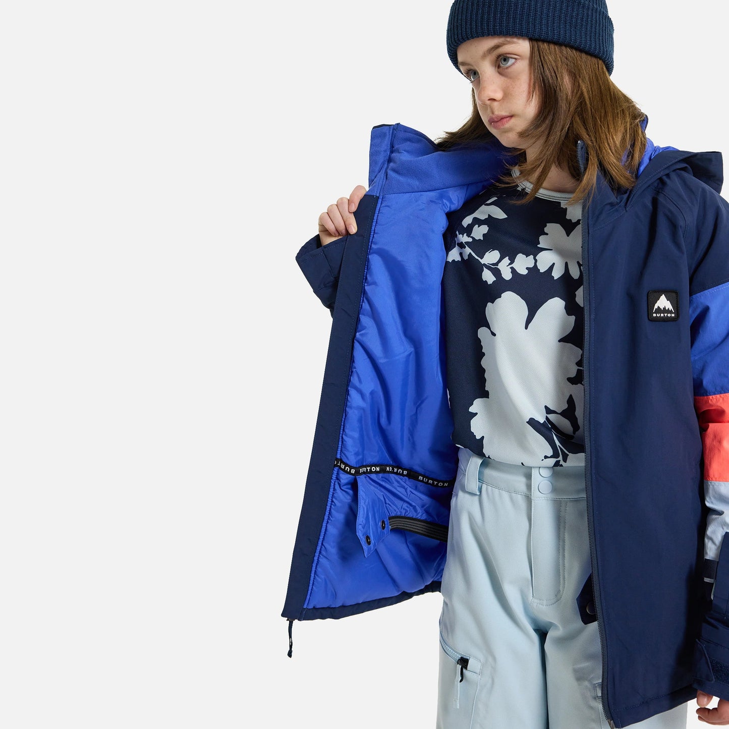 儿童深蓝色滑雪服