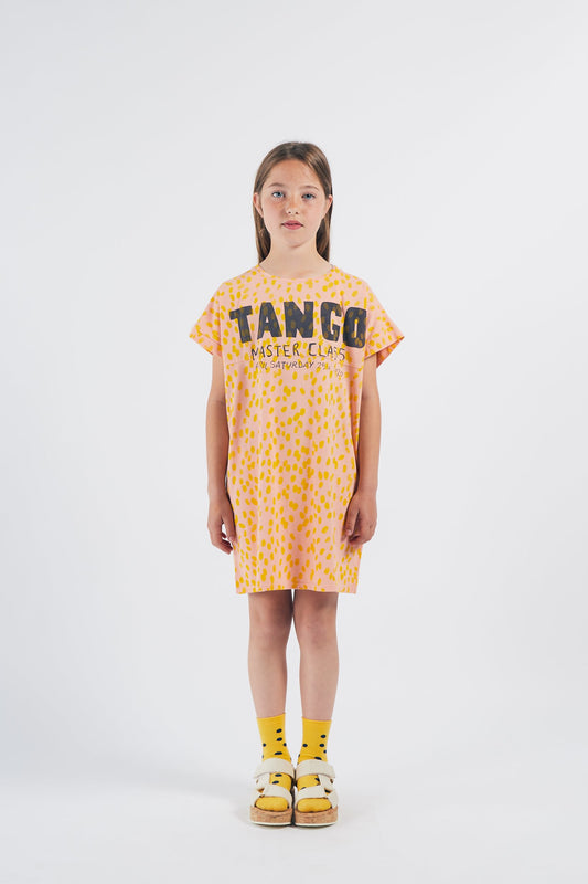Girls Pink Tango Cotton Dress