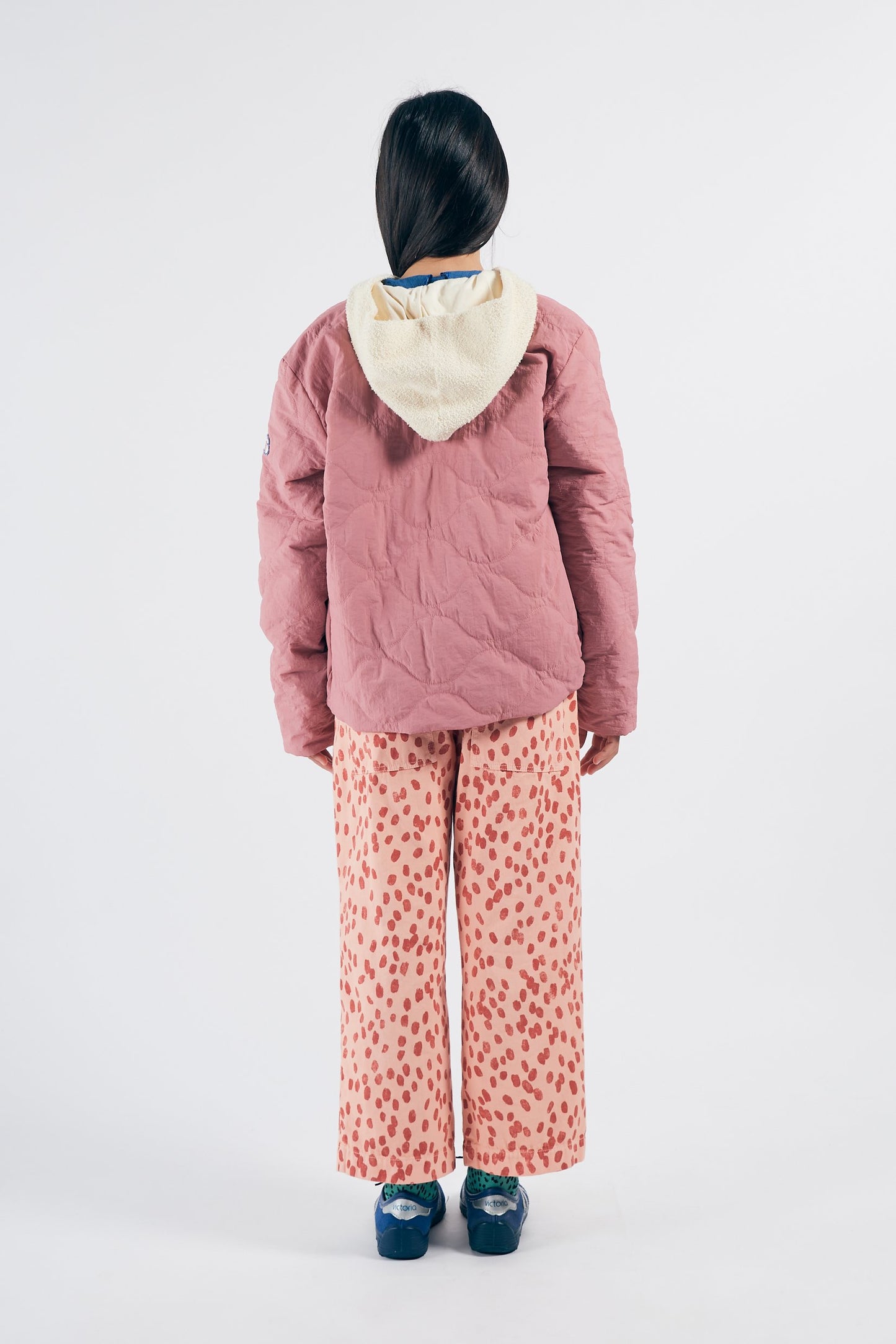 男童粉色&橙色双面夹克