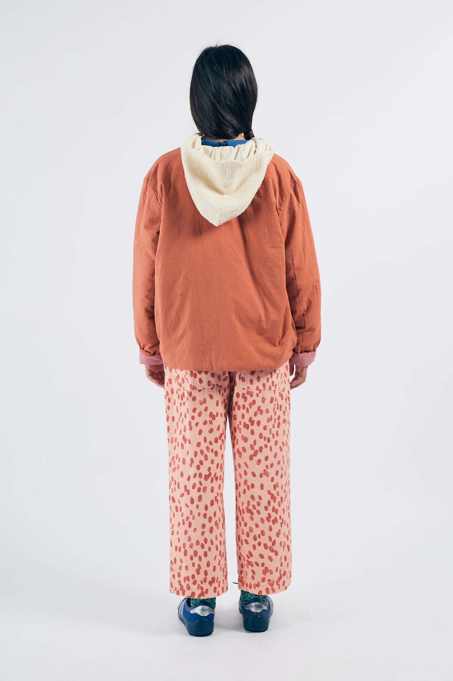 男童粉色&橙色双面夹克