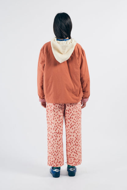 男童粉色&橙色双面夹克