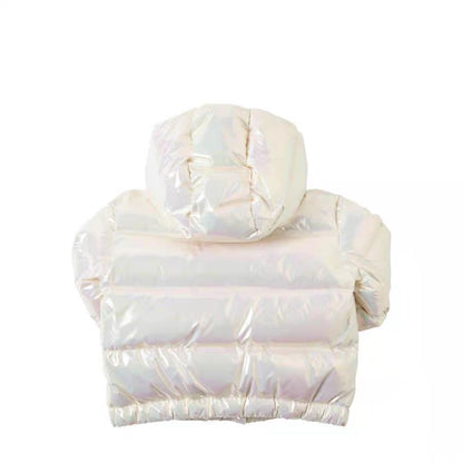 Girls Multicolor Padded Down Jacket