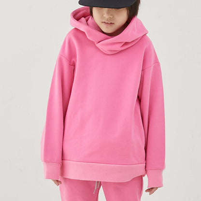 儿童粉色棉卫衣