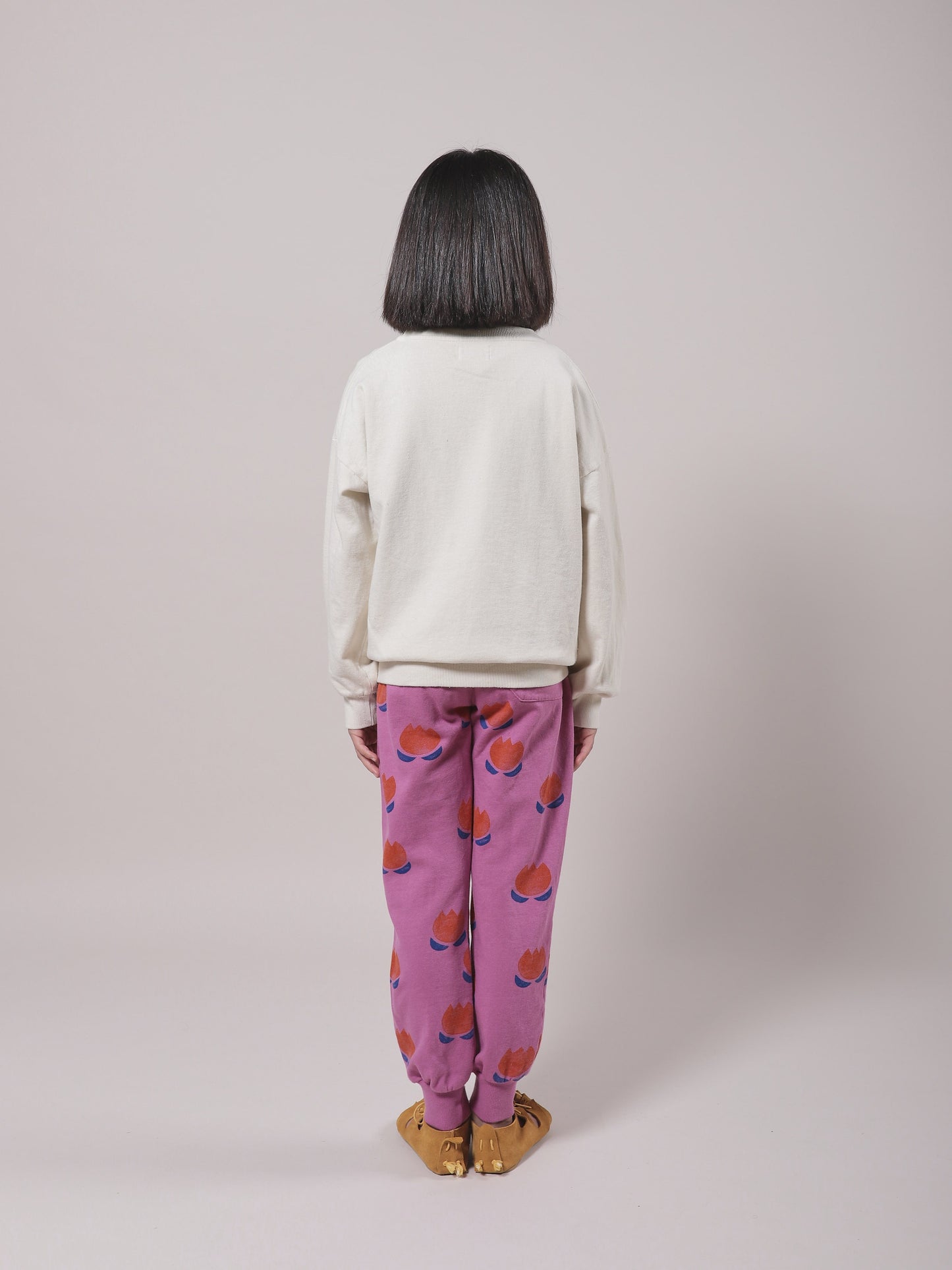 Girls White Play Cotton Sweatshirt