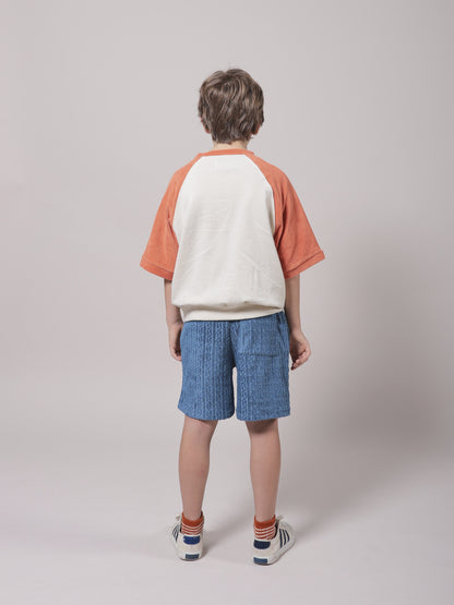 女童白色Logo棉卫衣