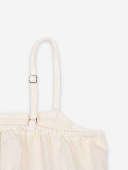 女童绿色纽扣棉连衣裙