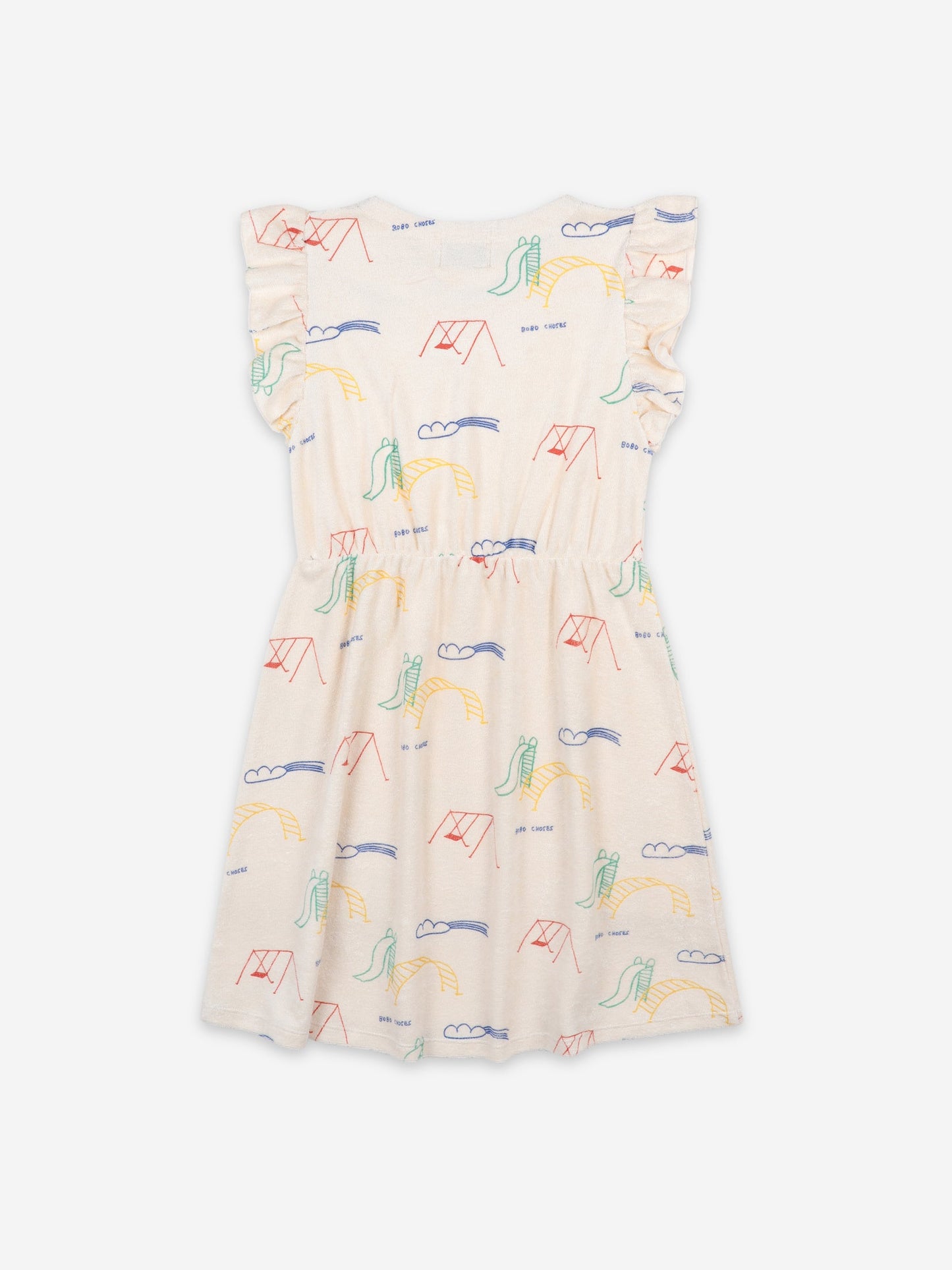 女童白色棉连衣裙