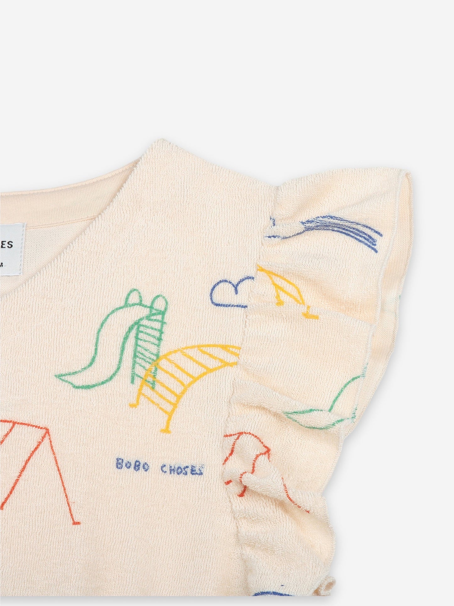 女童白色棉连衣裙