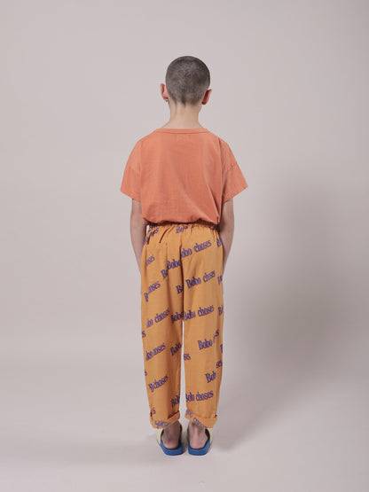 Girls Orange Playtime Cotton T-Shirt