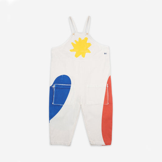 儿童白色绘画长裤