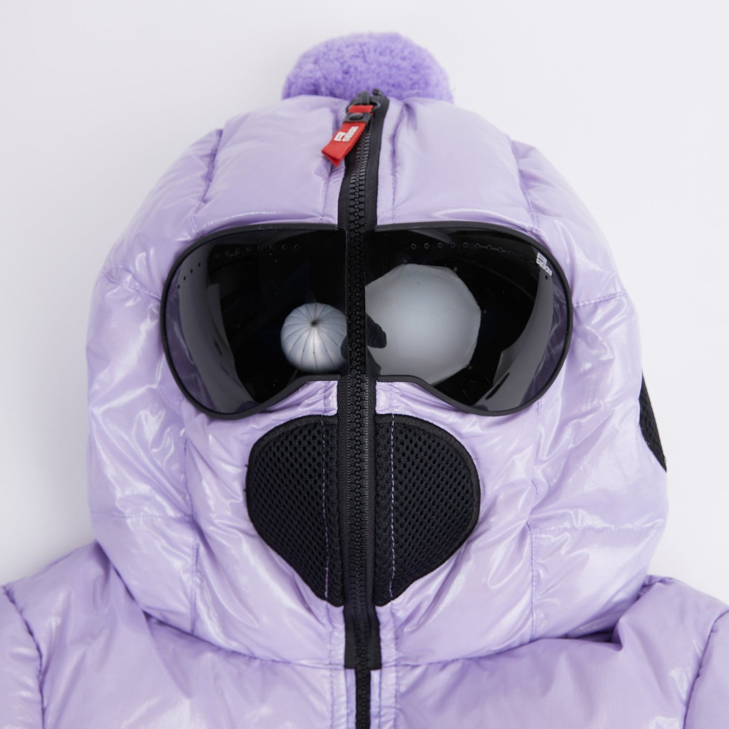 女童淡紫色羽绒服