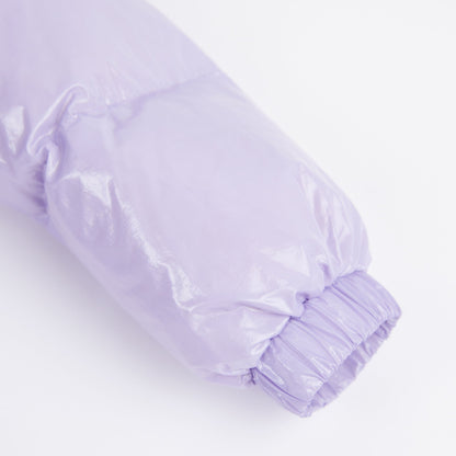 女童淡紫色羽绒服