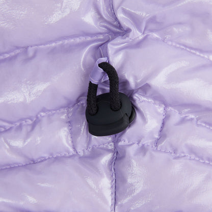 女童淡紫色羽绒服