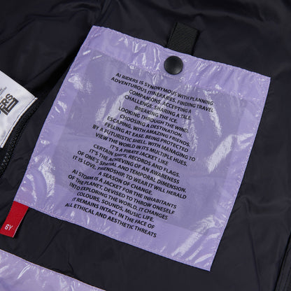 女童淡紫色羽绒服