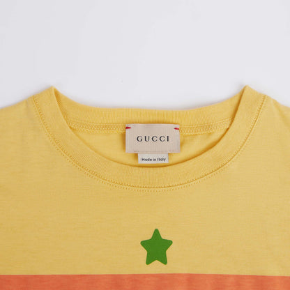 儿童黄色Logo棉T恤