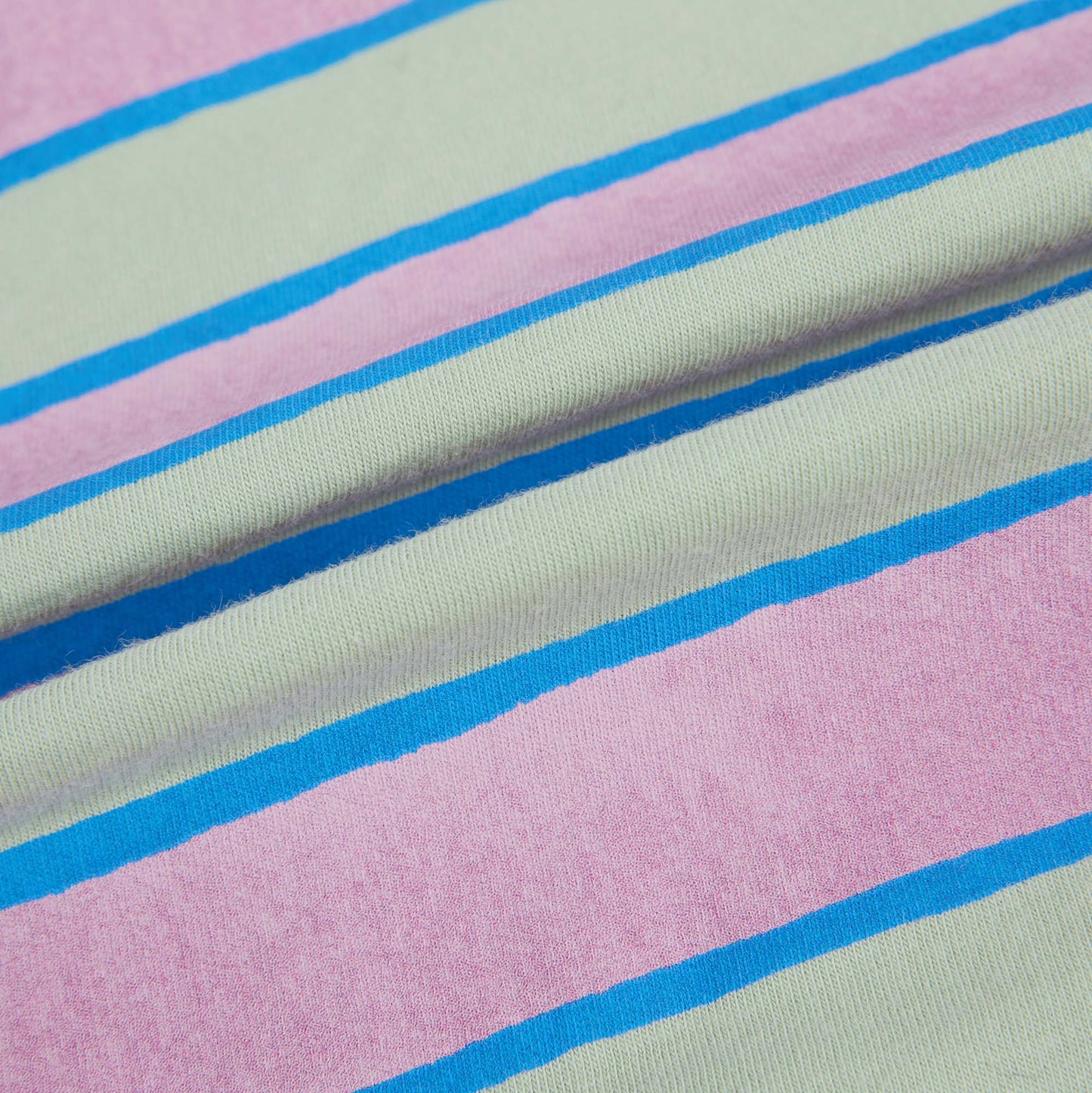 儿童绿色条纹棉T恤