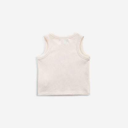 婴儿白色棉背心