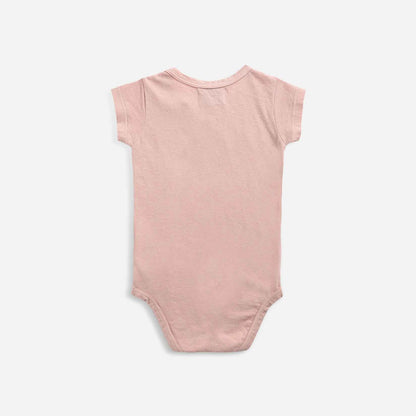 女婴粉色草莓棉连体衣