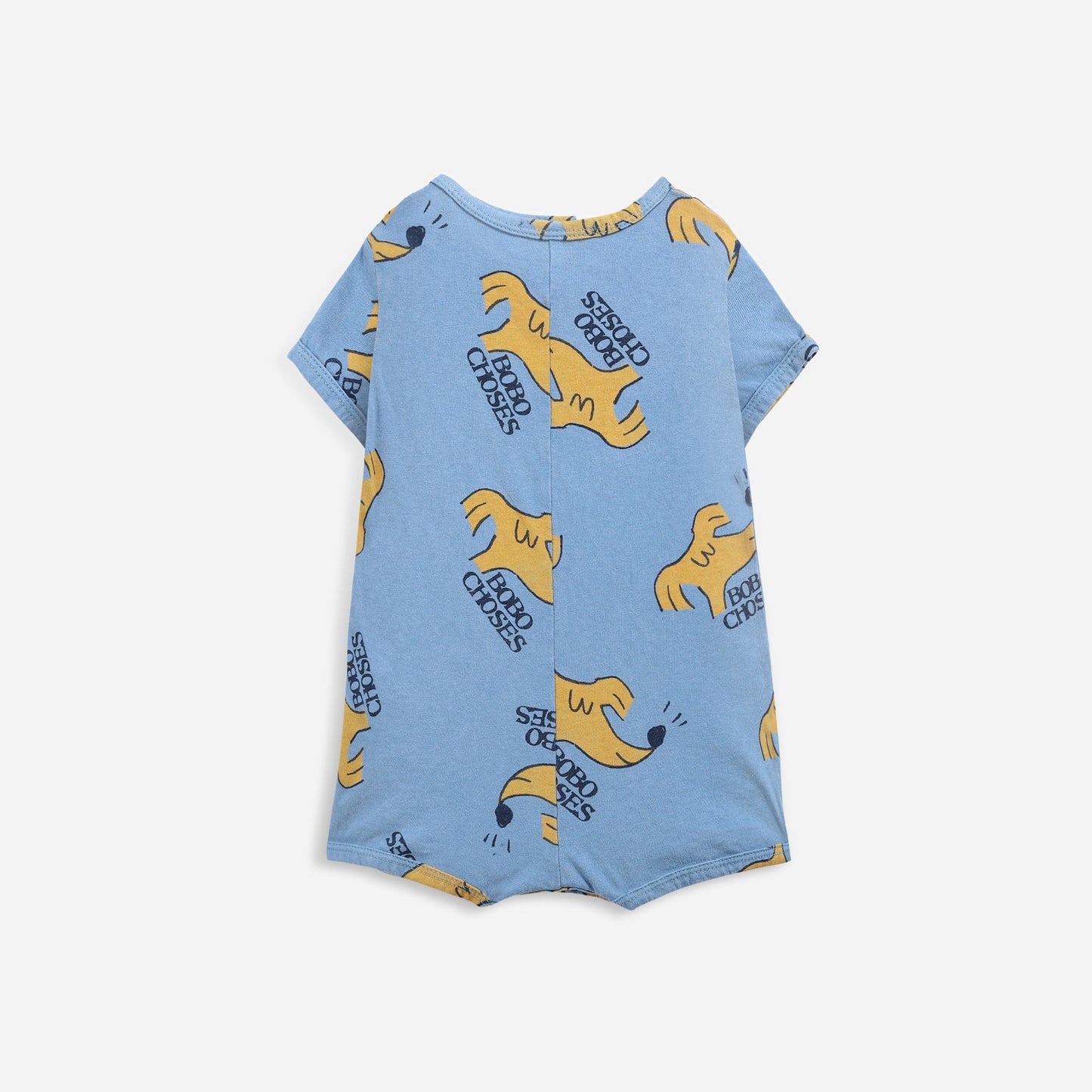 婴儿蓝色小狗棉连体衣