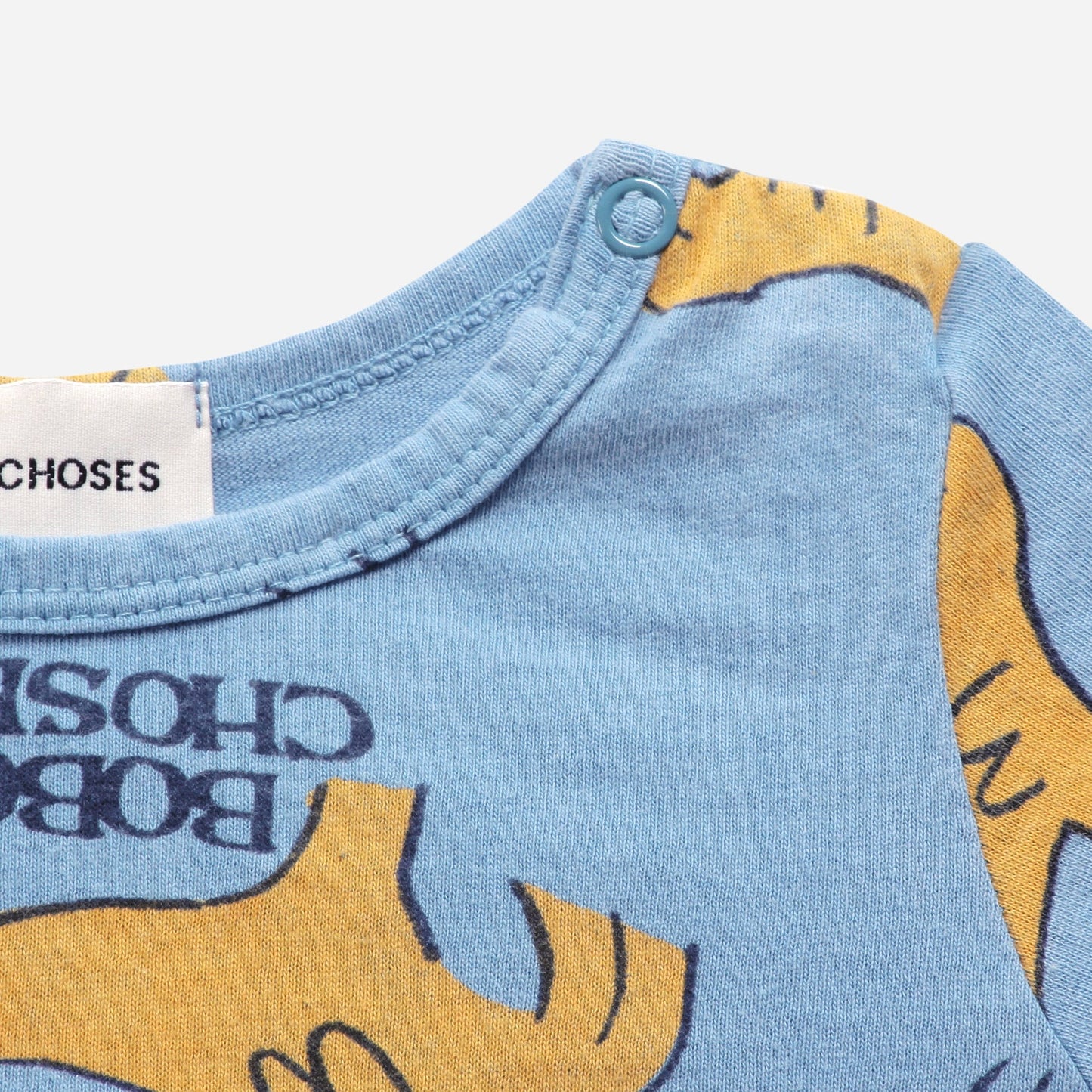 婴儿蓝色小狗棉连体衣