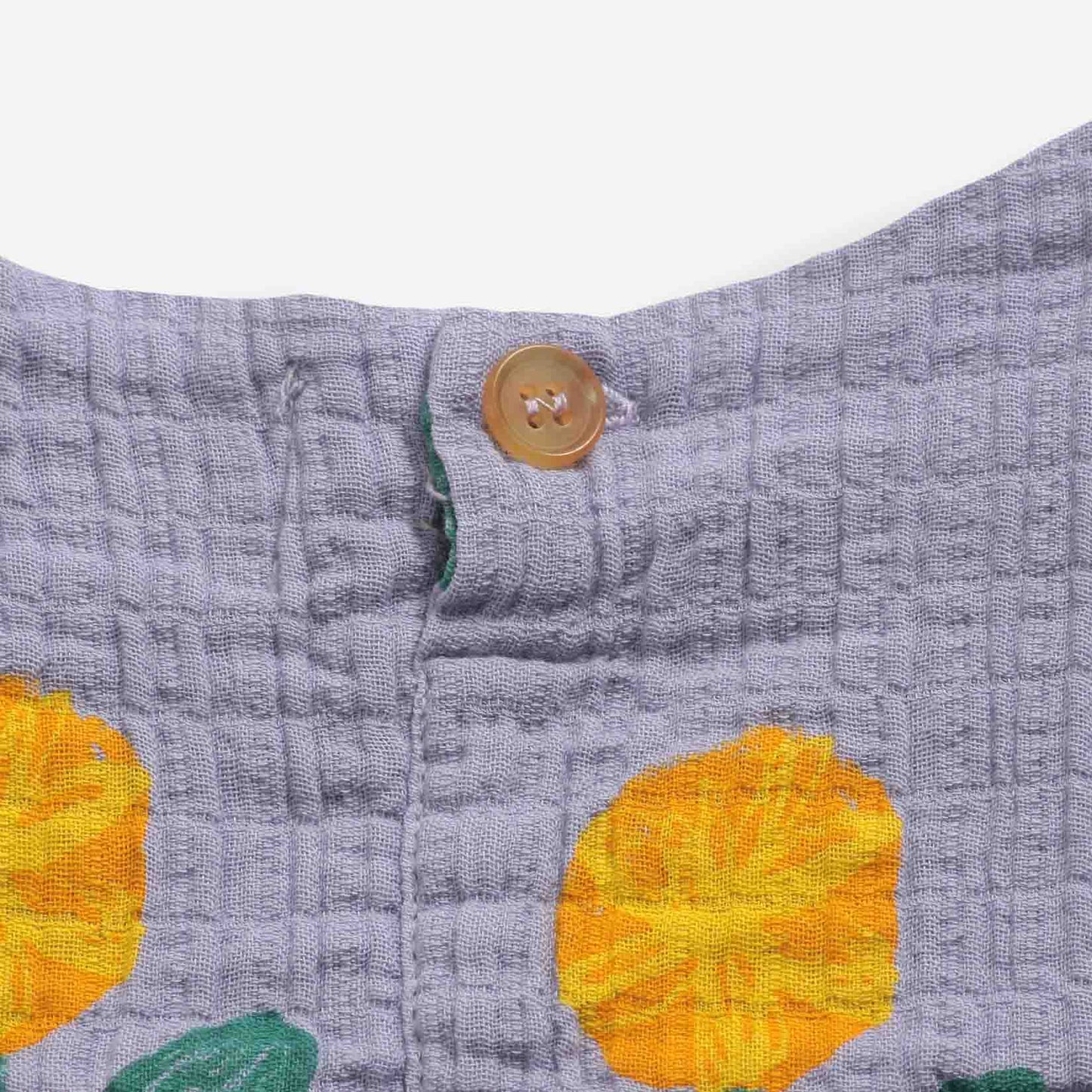 女婴薰衣草花朵棉连衣裙