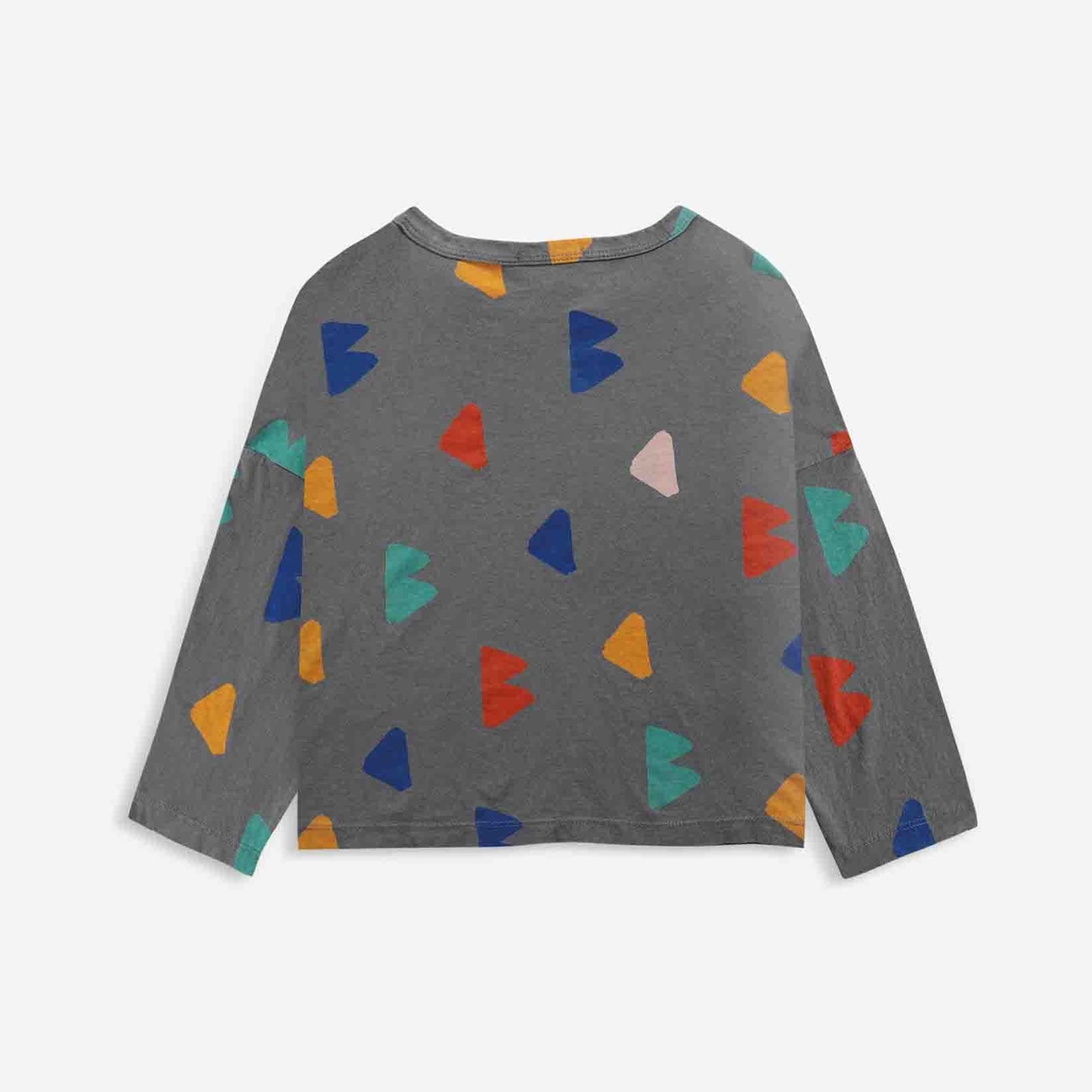 儿童灰色Logo棉卫衣