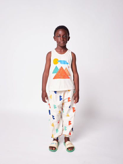 儿童白色Logo棉背心