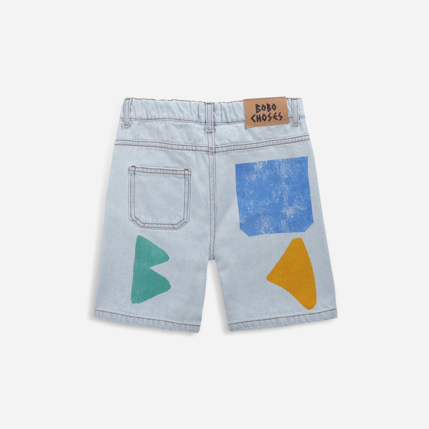 儿童蓝色牛仔短裤