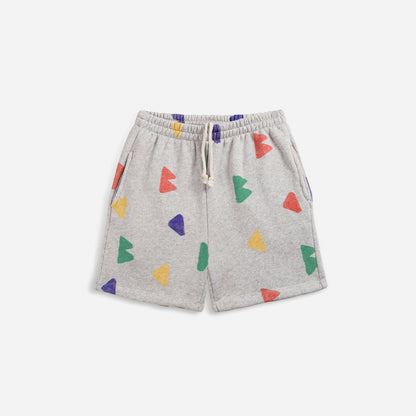 儿童灰色棉短裤