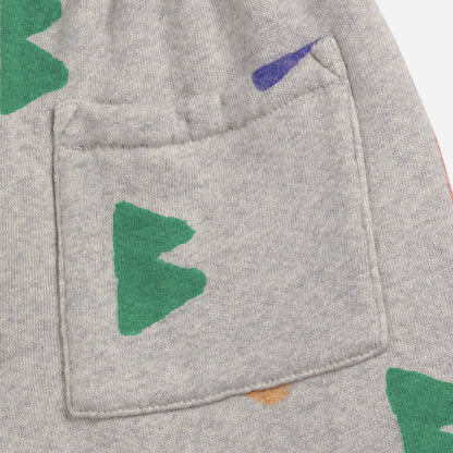 儿童灰色棉短裤