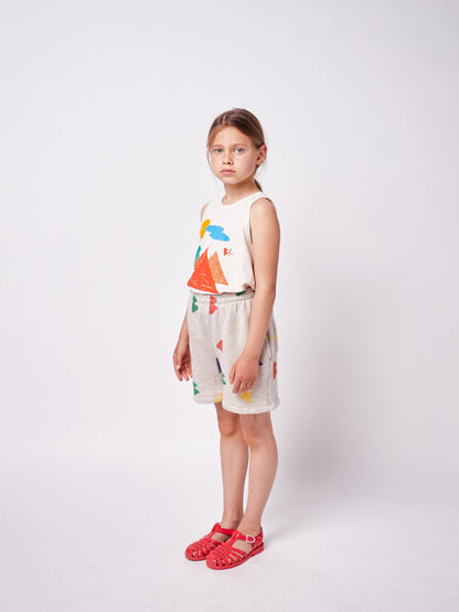 儿童灰色棉短裤