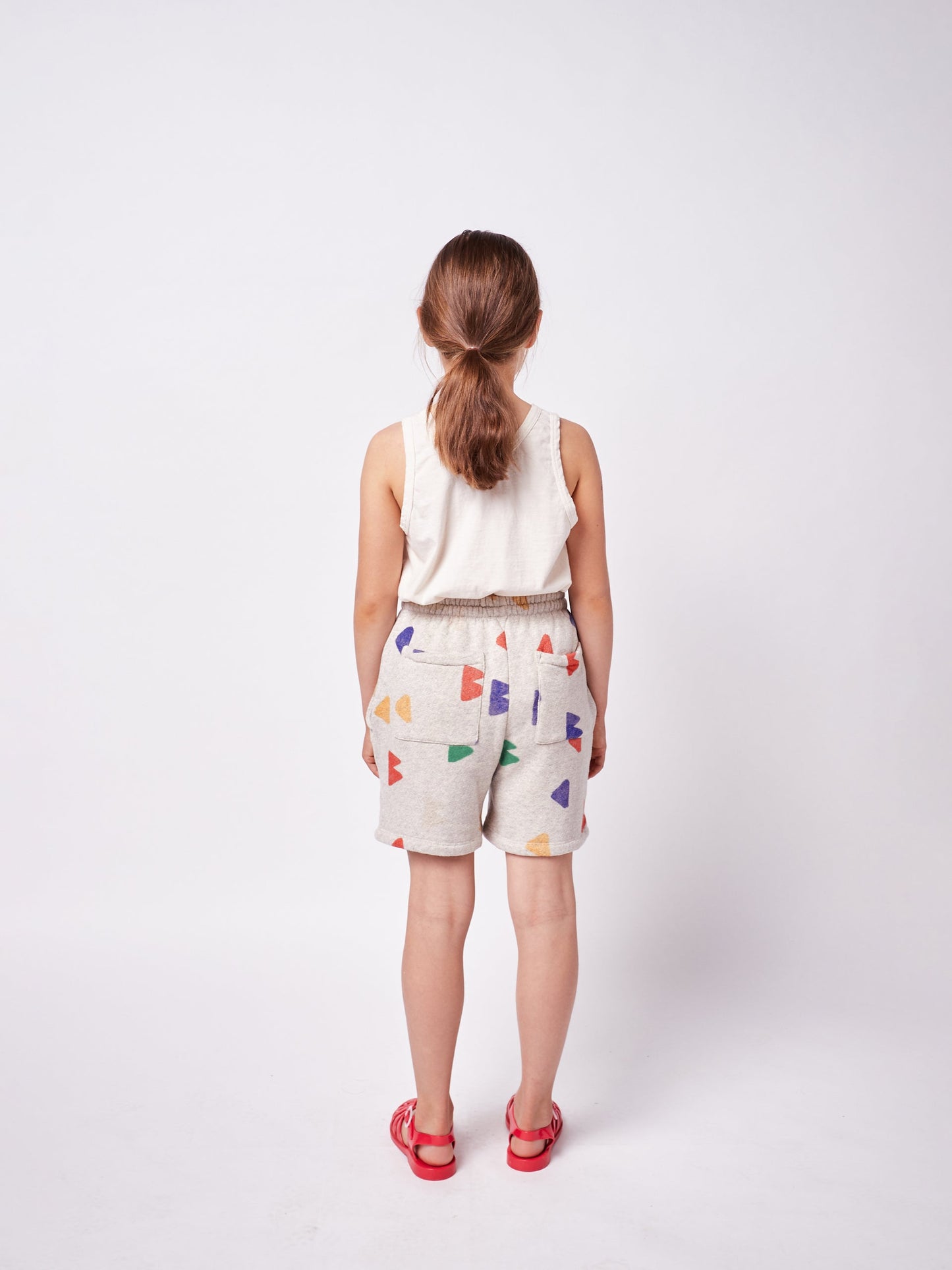 儿童灰色棉短裤