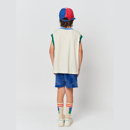 男童白色Logo棉背心