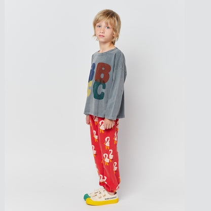 儿童灰色Logo棉T恤