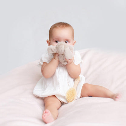 Baby Girls Off White Cotton Romper