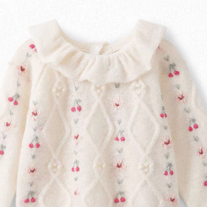 Baby Girls Off White Jumper